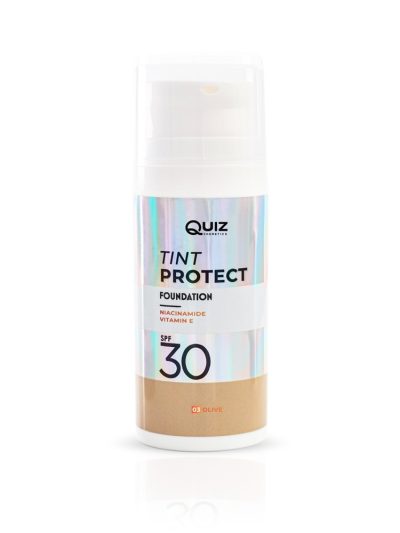 Quiz Cosmetics Tint Protect Foundation SPF30 lekki podkład wzbogacony witaminą E i niacynamidem N°03 Olive 30ml