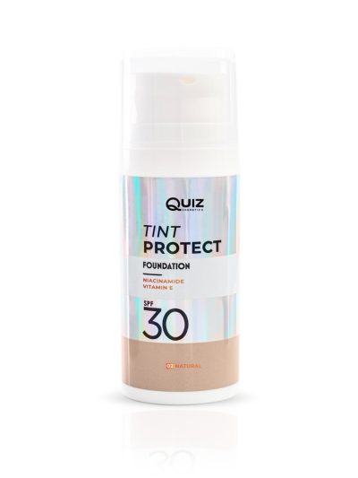 Quiz Cosmetics Tint Protect Foundation SPF30 lekki podkład wzbogacony witaminą E i niacynamidem N°02 Natural 30ml