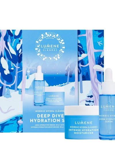 Lumene Nordic Hydra &lsqb;Lähde&rsqb; Deep Dive Hydration Set zestaw serum do twarzy 30ml + krem do twarzy 50ml