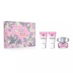 Versace Bright Crystal zestaw woda toaletowa 50ml + balsam do ciała 50ml + żel pod prysznic 50ml