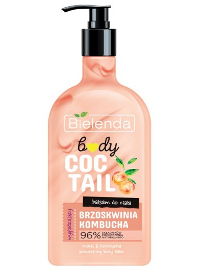 Bielenda Body Coctail wygładzający balsam do ciała Brzoskwinia + Kombucha 400ml