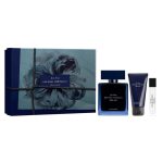 Narciso Rodriguez For Him Bleu Noir zestaw woda perfumowana 100ml + żel pod prysznic 50ml + woda perfumowana 10ml