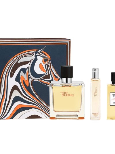 Terre D'Hermes zestaw perfumy 75ml + perfumy 15ml + żel pod prysznic 40ml
