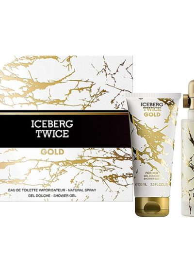 Iceberg Twice Gold zestaw woda toaletowa spray 125ml + żel pod prysznic 100ml