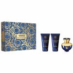 Versace Pour Femme Dylan Blue zestaw woda perfumowana 50ml + balsam do ciała 50ml + żel pod prysznic 50ml