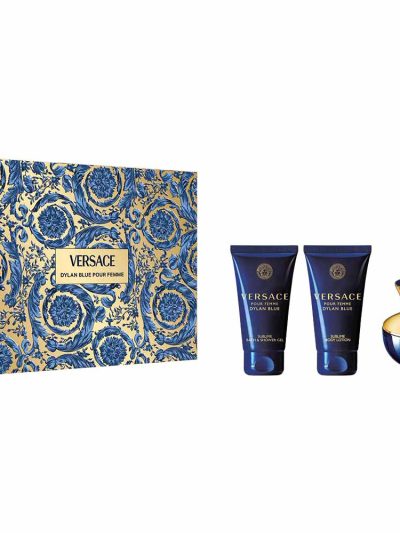 Versace Pour Femme Dylan Blue zestaw woda perfumowana 50ml + balsam do ciała 50ml + żel pod prysznic 50ml