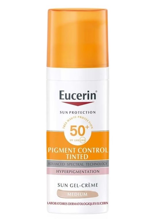 Eucerin Sun Pigment Control Tinted SPF50+ koloryzujący fluid przeciw przebarwieniom Medium 50ml