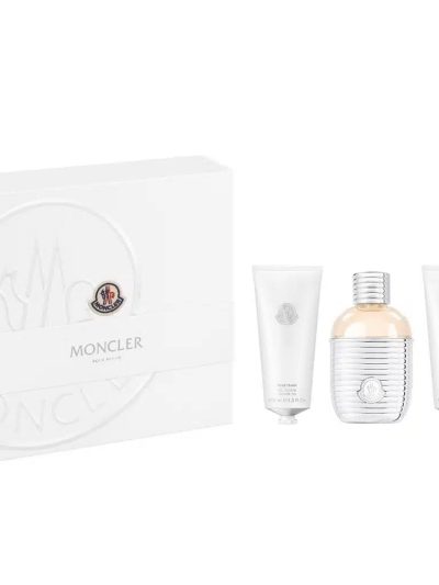 Moncler Pour Femme zestaw woda perfumowana 100ml + żel pod prysznic 100ml + krem do ciała 100ml