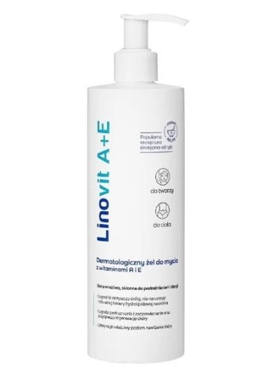Linovit A+E dermatologiczny żel do mycia z witaminami A i E 400ml