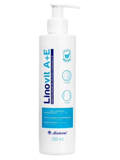 Linovit A+E dermatologiczny żel do mycia z witaminami A i E 250ml
