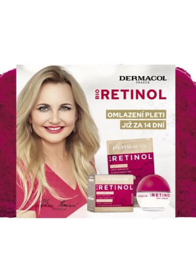 Dermacol Bio Retinol zestaw krem na dzień 50ml + maska do twarzy 2x8ml + krem na noc 50ml