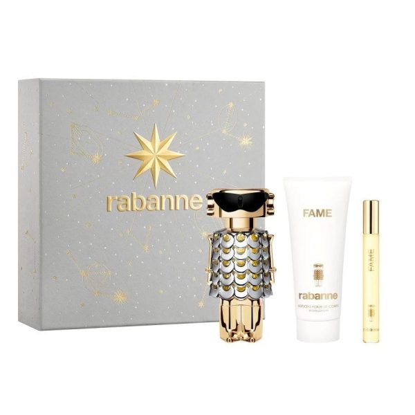 Paco Rabanne Fame zestaw woda perfumowana 80ml + balsam do ciała 100ml + woda perfumowana 10ml