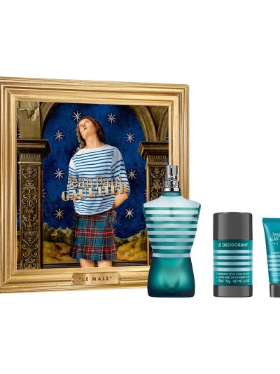 Jean Paul Gaultier Le Male zestaw woda toaletowa spray 125ml + balsam po goleniu 50ml + dezodorant sztyft 75g