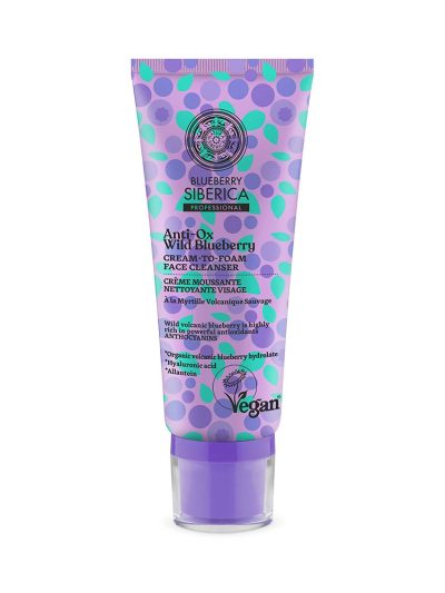 Natura Siberica Blueberry Siberica wegańska kremowa pianka oczyszczająca do twarzy 100ml