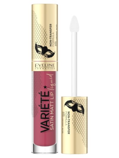 Eveline Cosmetics Variete Satin Matt Lip Liquid pomadka w płynie z kwasem hialuronowym 06 4.5ml