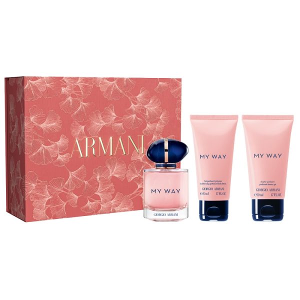 Giorgio Armani My Way zestaw woda perfumowana 50ml + balsam do ciała 50ml + żel pod prysznic 50ml