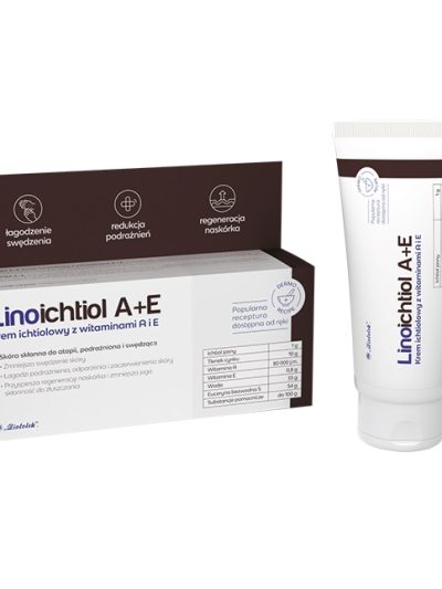 Ziołolek Linoichtiol A+E krem ichtiolowy z witaminami A i E 50g