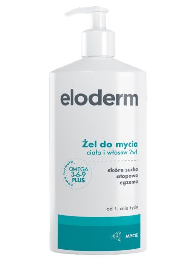 Eloderm Żel do mycia ciała i włosów 2w1 400ml