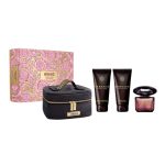 Versace Crystal Noir zestaw woda perfumowana 90ml + balsam do ciała 100ml + żel pod prysznic 100ml + kosmetyczka