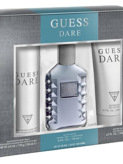 Guess Dare for Men zestaw woda toaletowa 100ml + żel pod prysznic 200ml + dezodorant 226ml
