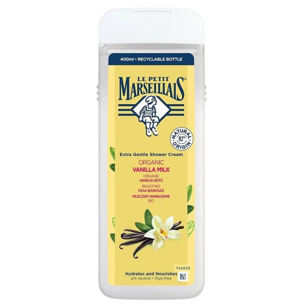 Le Petit Marseillais Kremowy żel pod prysznic Mleczko Waniliowe Bio 400ml