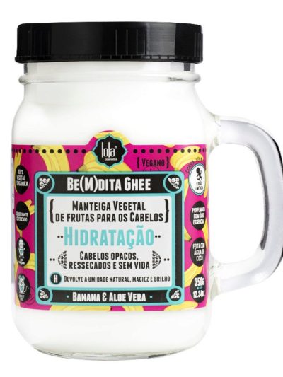 Lola Cosmetics Be(M)dita Ghee nawilżająca maska do włosów z bananem i aloesem 350g