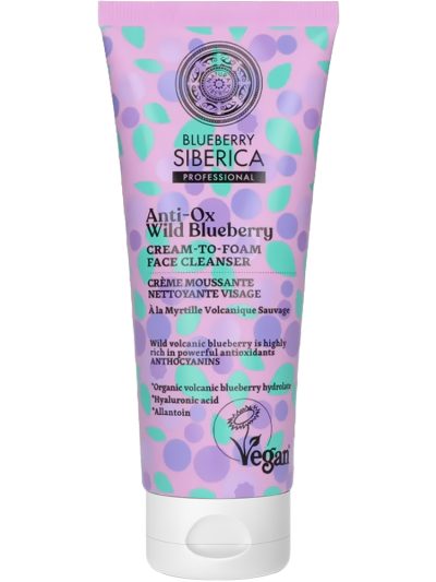 Natura Siberica Blueberry Siberica kremowa pianka oczyszczająca do twarzy 75ml