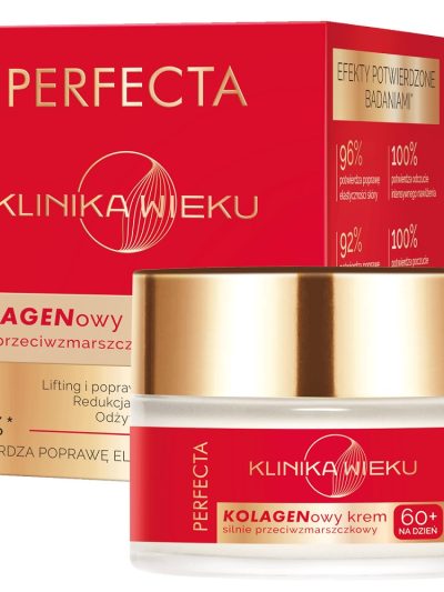 Perfecta Klinika Wieku kolagenowy krem silnie przeciwzmarszczkowy na dzień 60+ 50ml