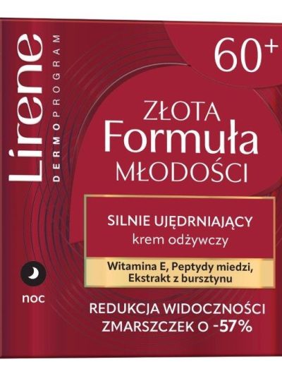 Lirene Złota Formuła Młodości silnie ujędrniający krem odżywczy 50ml