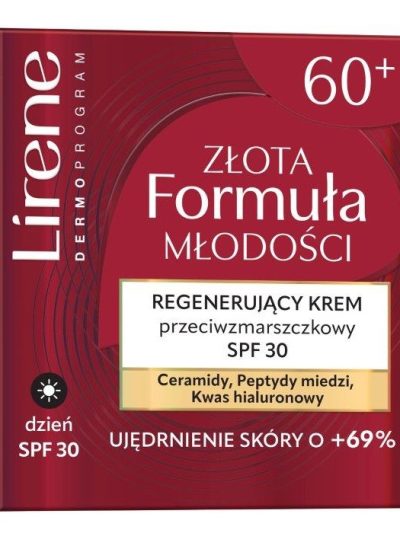Lirene Złota Formuła Młodości regenerujący krem przeciwzmarszczkowy SPF30 50ml
