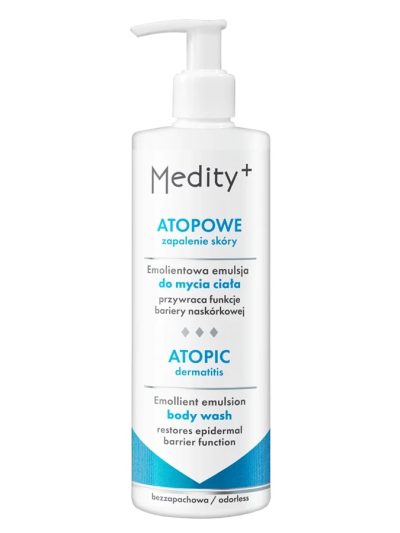 Medity+ Atopowe Zapalenie Skóry emolientowa emulsja do mycia ciała 200ml