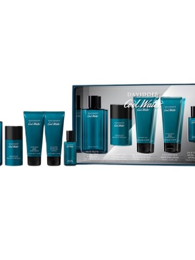 Davidoff Cool Water Men zestaw woda toaletowa 125ml + żel pod prysznic 75ml + balsam po goleniu 75ml + dezodorant sztyft 75ml + woda toaletowa 15ml