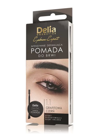 Delia Eyebrow Expert pomada do brwi 1.1 Grafitowa Czerń 4ml