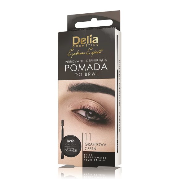 Delia Eyebrow Expert pomada do brwi 1.1 Grafitowa Czerń 4ml