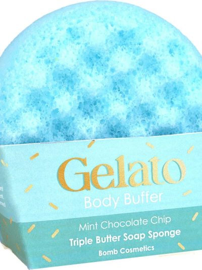 Bomb Cosmetics Gelato Body Buffer gąbka do mycia ciała Mint Chocolate Chip 200g