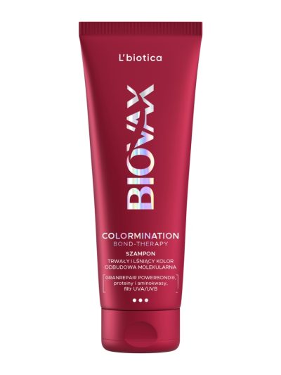 L'biotica Biovax Colormination Bond-Therapy odbudowujący szampon wydłużający trwałość koloru 200ml