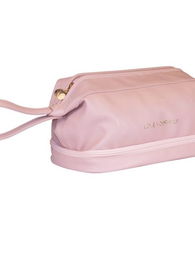 Inter Vion Soft Pink kosmetyczka usztywniona z organizerem