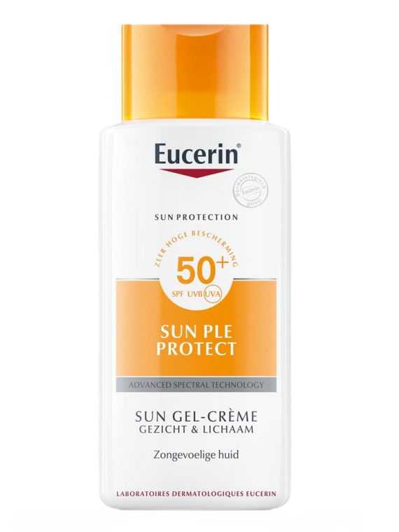 Eucerin Sun Leb Protect SPF50+ przeciwsłoneczny żel-krem do twarzy i ciała 150ml