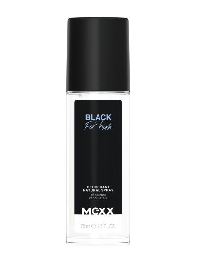 Mexx Black For Him dezodorant w naturalnym sprayu 75ml