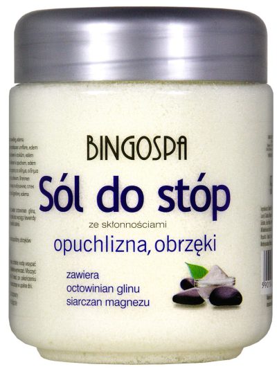 BingoSpa Sól do stóp ze skłonnościami do opuchlizny i obrzęków 550g