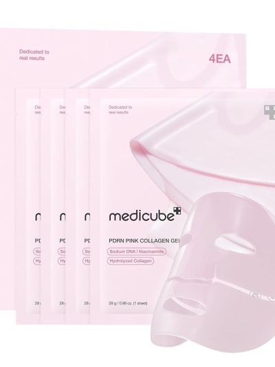 Medicube PDRN Pink Collagen Gel Mask kolagenowa maska do twarzy 4x28g