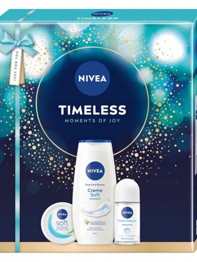 Nivea Timeless zestaw krem intensywnie nawilżający 100ml + żel pod prysznic 250ml + antyperspirant w kulce 50ml