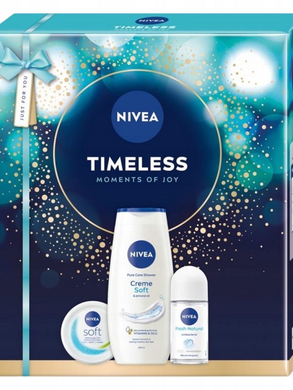 Nivea Timeless zestaw krem intensywnie nawilżający 100ml + żel pod prysznic 250ml + antyperspirant w kulce 50ml