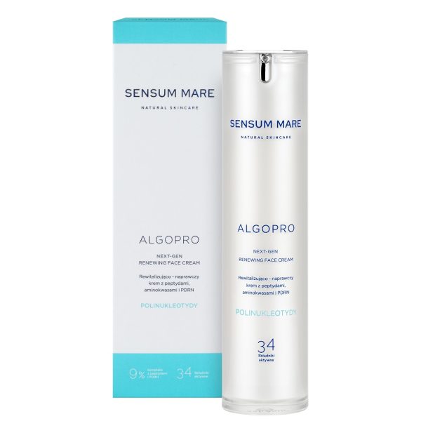 Sensum Mare Algopro rewitalizująco-naprawczy krem z 9% kompleksem peptydów i aminokwasów z PDRN 50ml