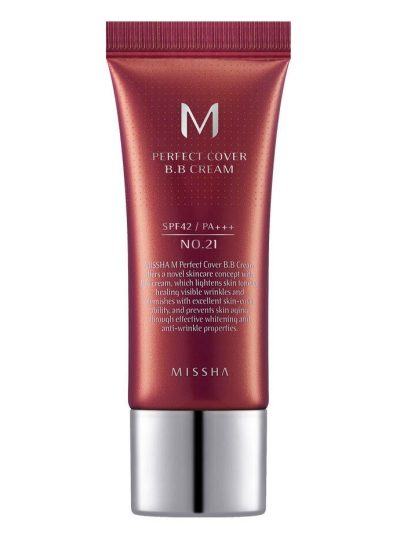 Missha M Perfect Cover BB Cream SPF42/PA+++ wielofunkcyjny krem BB No.21 Light Beige 20ml