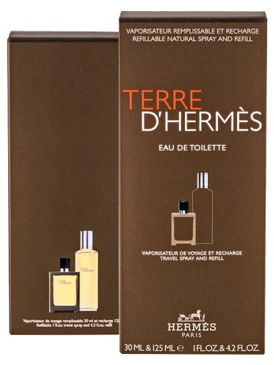 Terre D'Hermes zestaw woda toaletowa refillable 30ml + woda toaletowa refill 125ml
