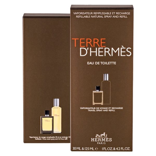 Terre D'Hermes zestaw woda toaletowa refillable 30ml + woda toaletowa refill 125ml
