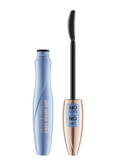 Catrice Glam & Doll Easy Wash Off Power Hold Volume Mascara łatwozmywalny tusz mocno pogrubiający rzęsy 010 Ultra Black 9ml