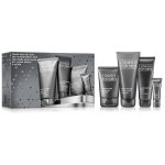 Clinique Great Skin for Him zestaw żel do mycia twarzy 200ml + peeling do twarzy 100ml + przeciwstarzeniowy krem pod oczy 15ml + emulsja nawilżająca do twarzy 100ml