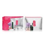 Clinique Glam To Goodnight zestaw krem pod oczy 15ml + oczyszczający balsam 15ml + tusz do rzęs 3.5ml + kosmetyczka